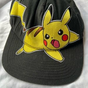 Black Cap with Pikachu Design